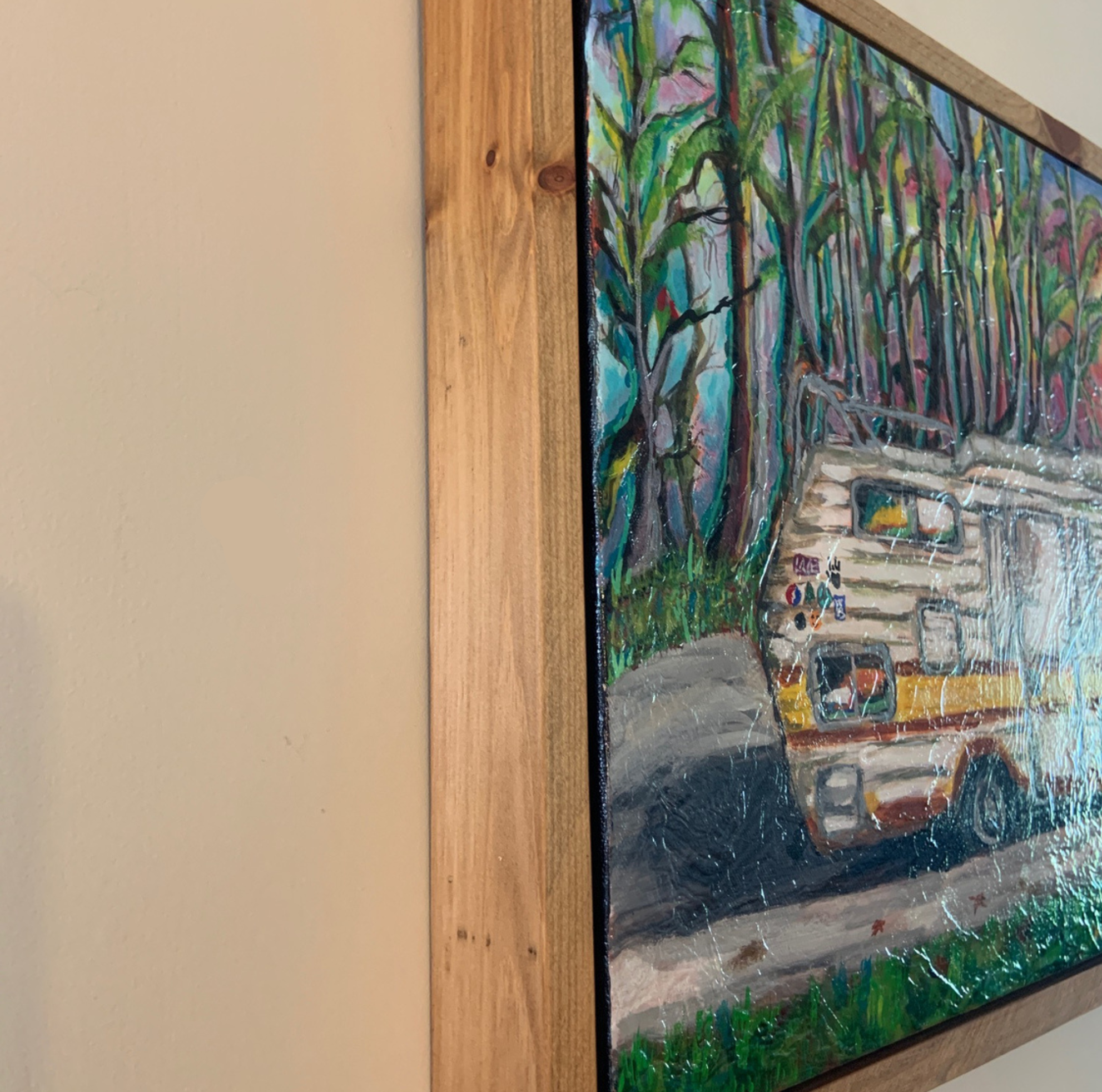 Abstract expressionist artist painting for sale