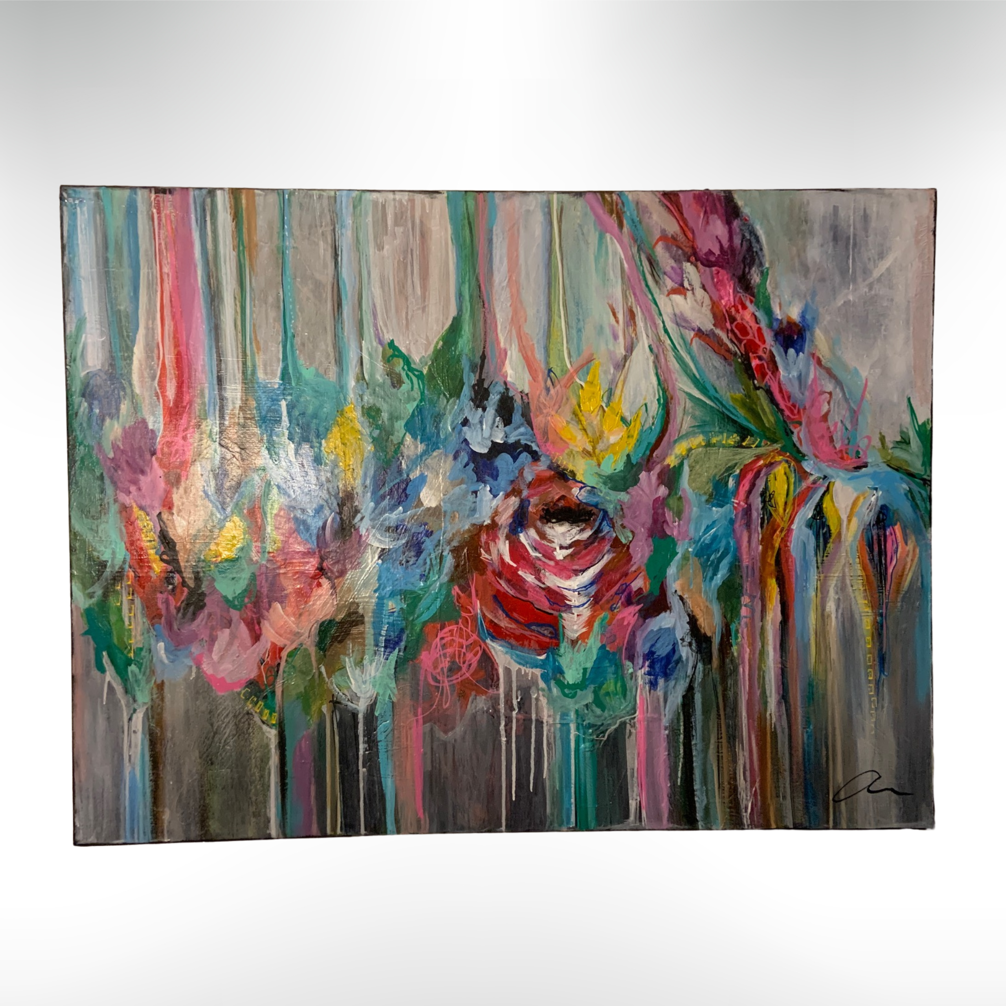 Rosemary mixed media painting 1