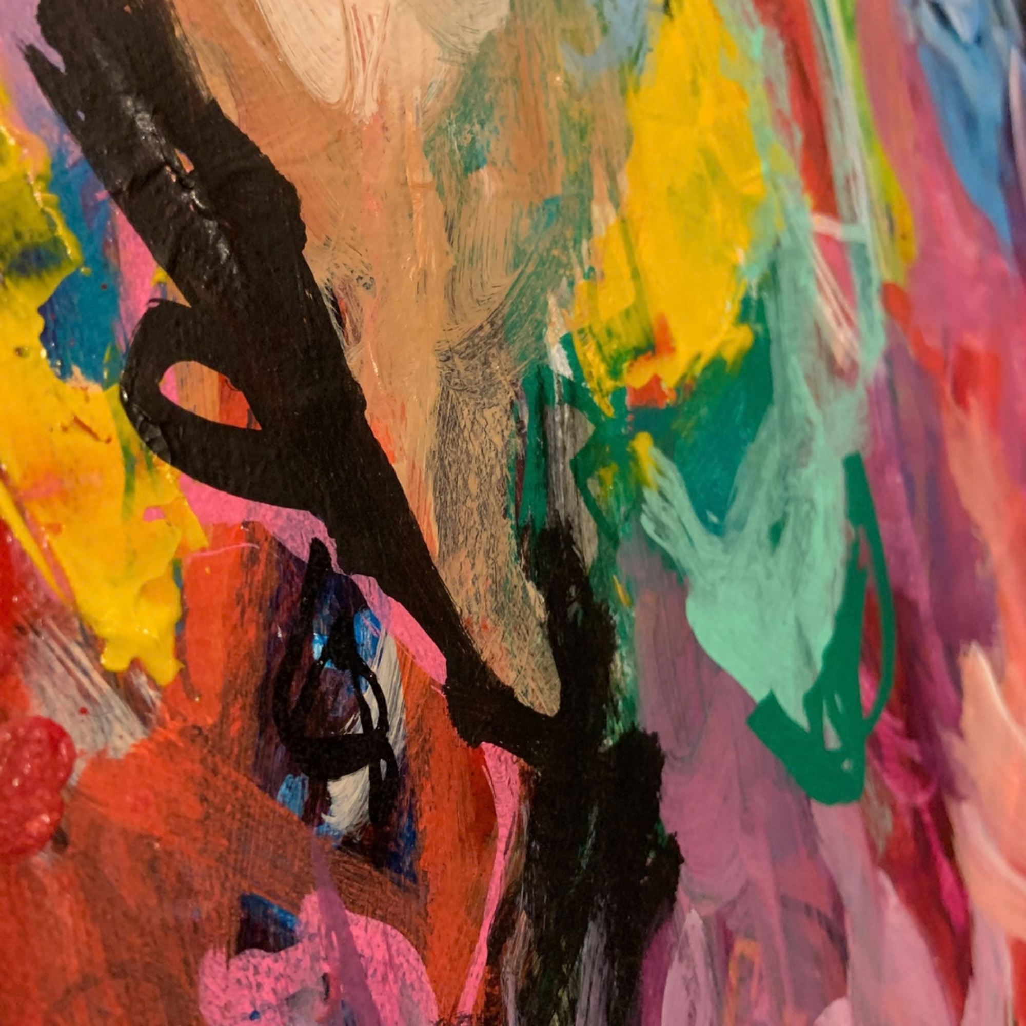 Rosemary mixed media painting 3