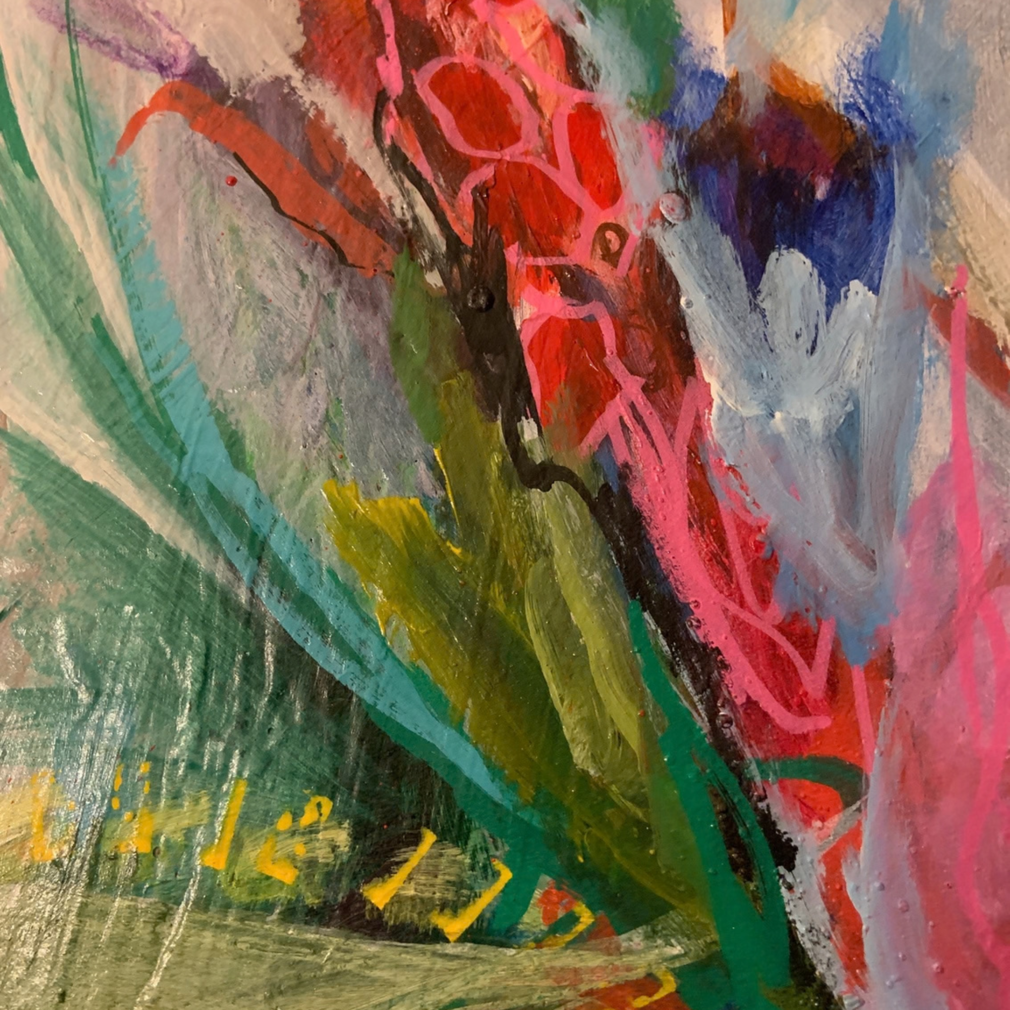 Rosemary mixed media painting 4